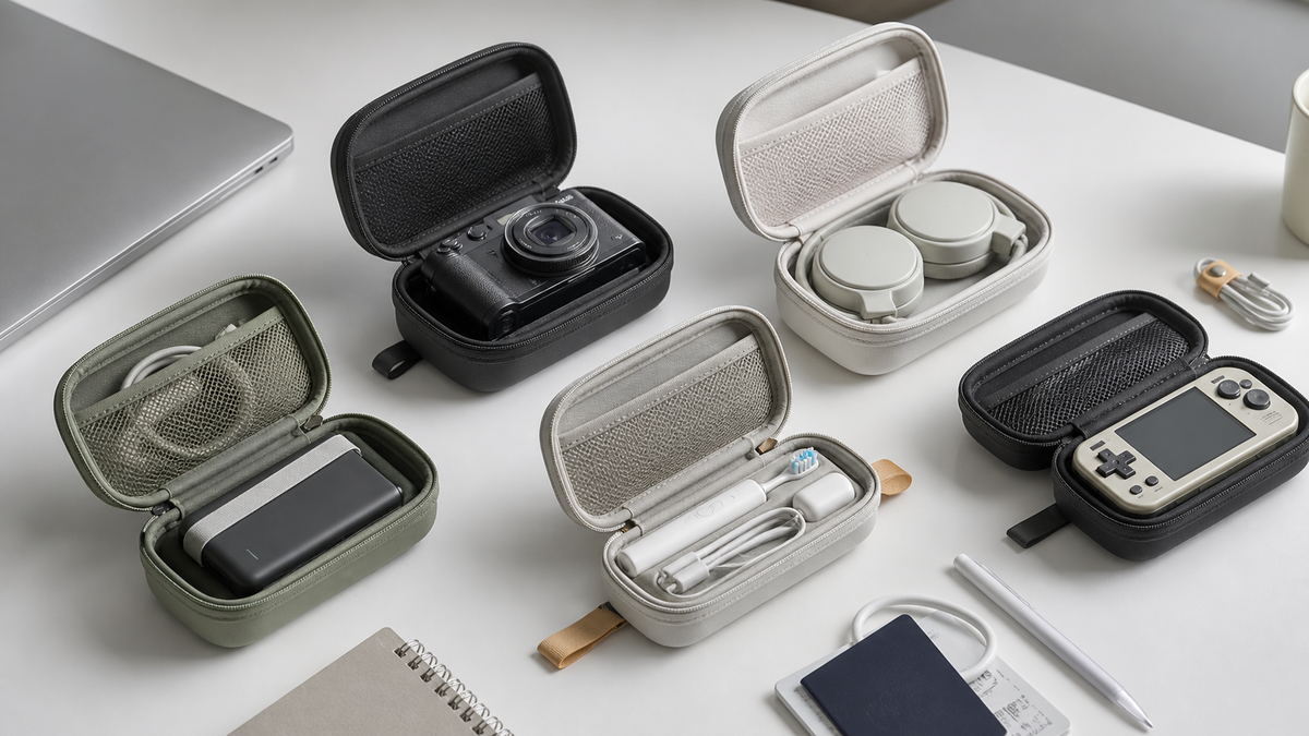 Back-to-school tech organization with ALKOO protective cases for cameras, SSDs, headphones and daily carry gear