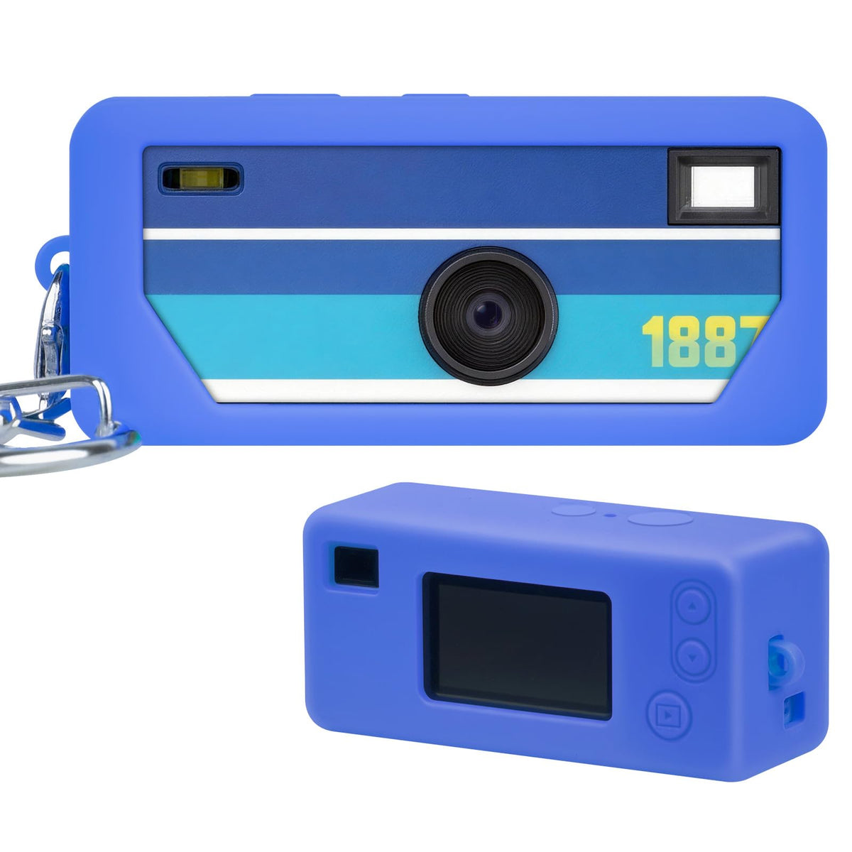 for Kodak Charmera Silicone Camera Case | ALKOO – Blue – protective case product view
