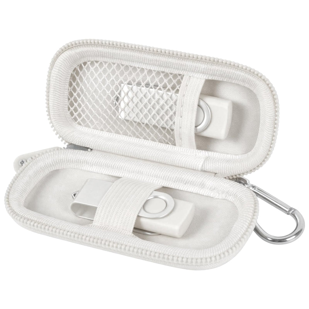 USB Flash Drive & SD Card Organizer | ALKOO – White – protective case product view