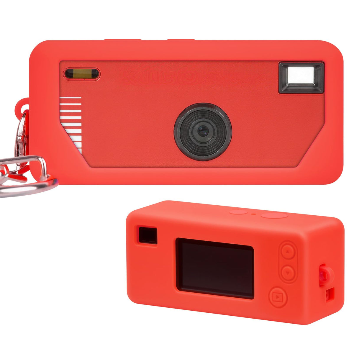 for Kodak Charmera Silicone Camera Case | ALKOO – Red – protective case product view