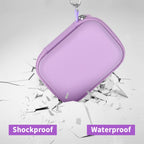 Lavender for Crucial SSD case demonstrating shockproof and water-resistant protection