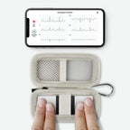 for KardiaMobile 6L device used inside the open white travel case without removal