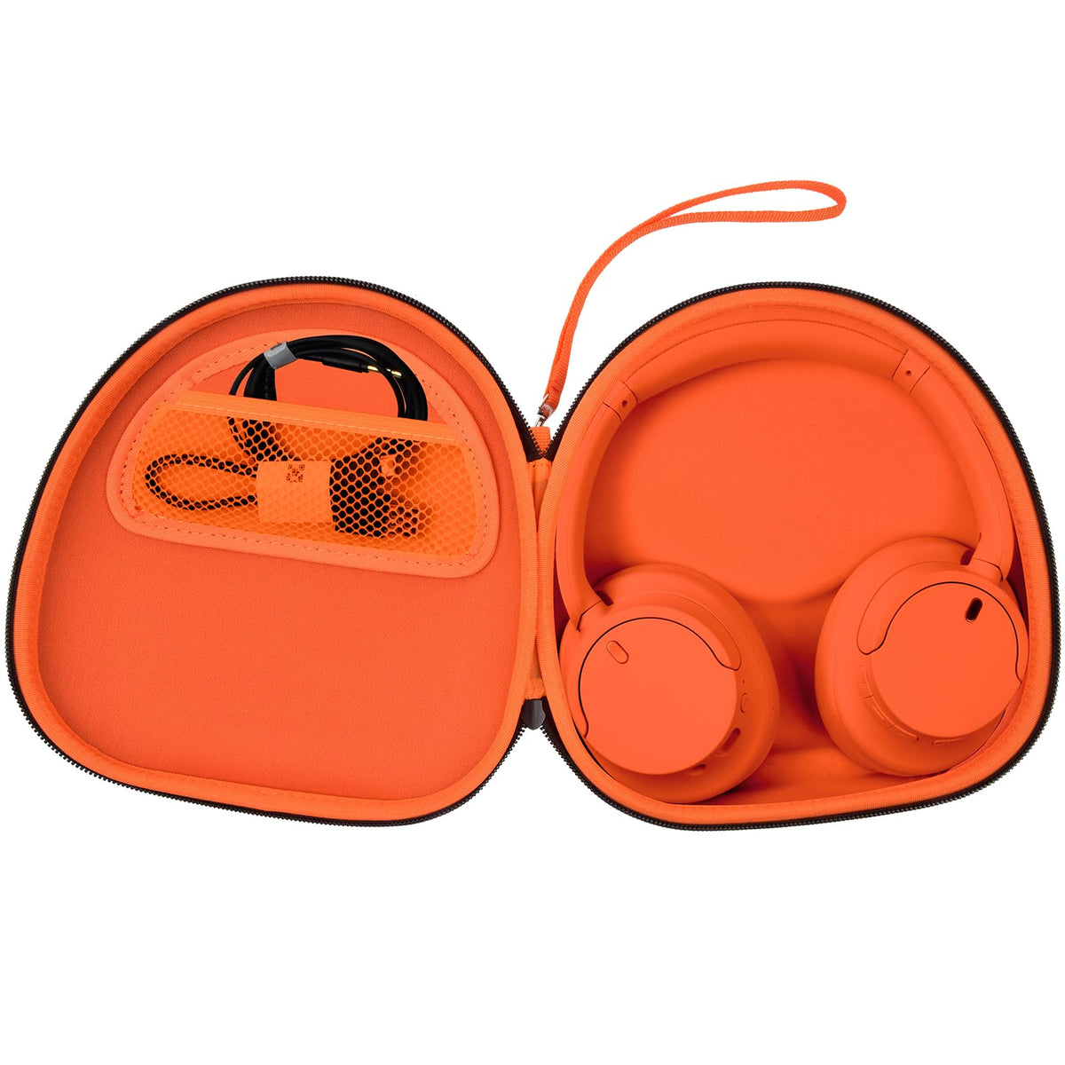 for Sony & for JBL Wireless Headphone Case | ALKOO – Orange – protective case product view