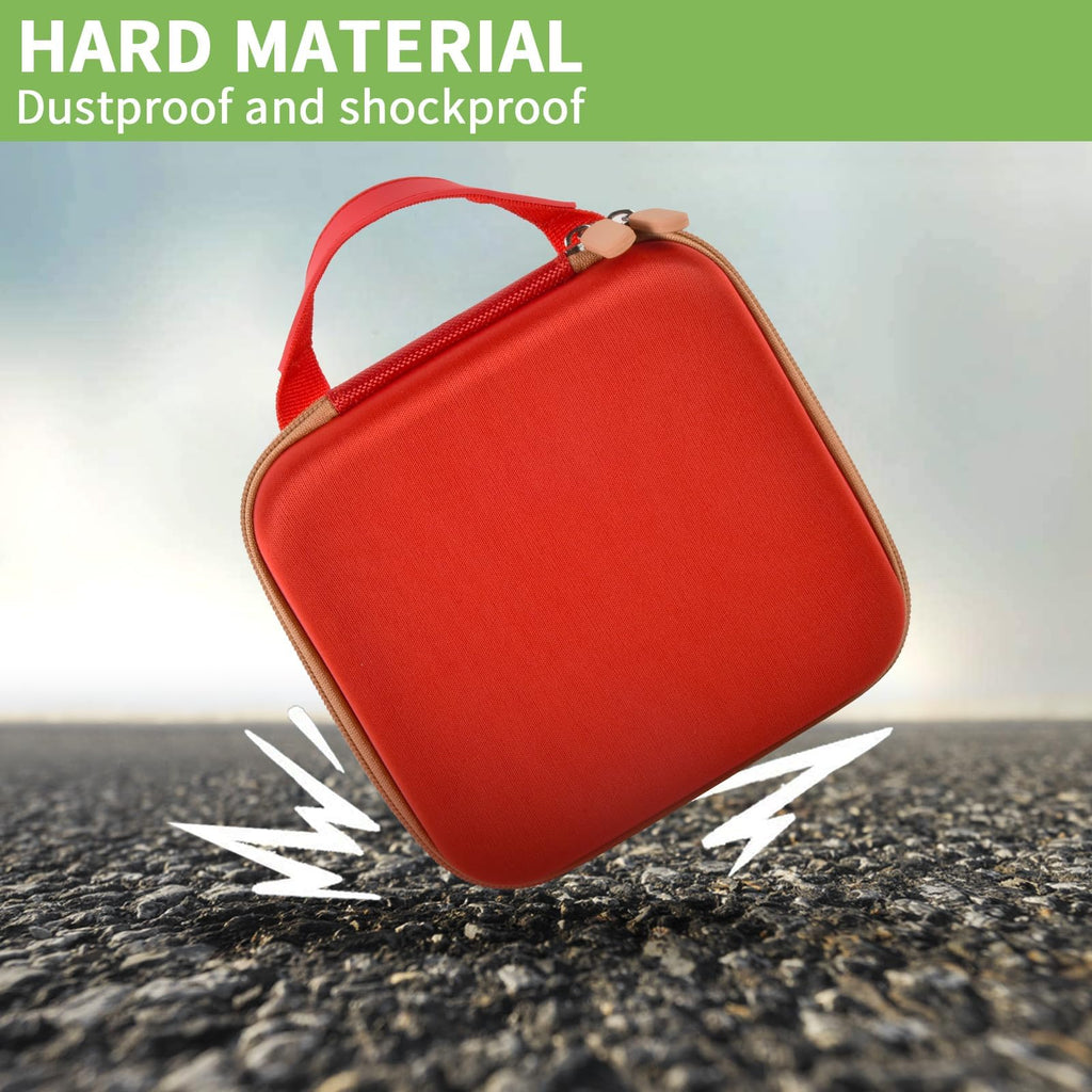 Red for NIIMBOT printer case demonstrating dustproof and shockproof hard-shell protection