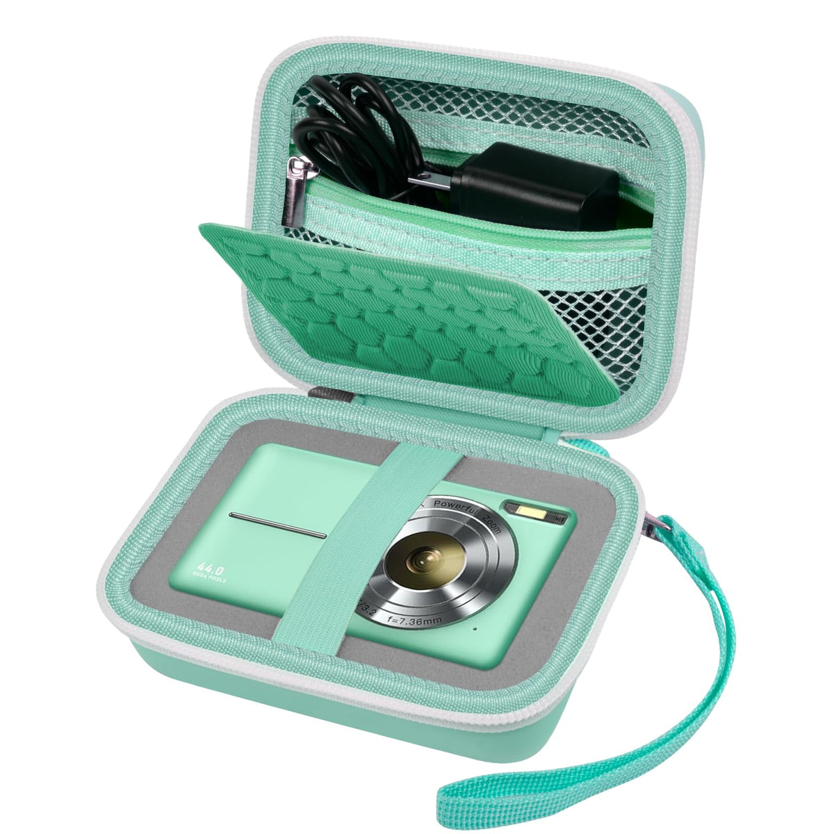 Camera Travel Case for Kodak, for Canon & for Sony – Light Green – protective case product view