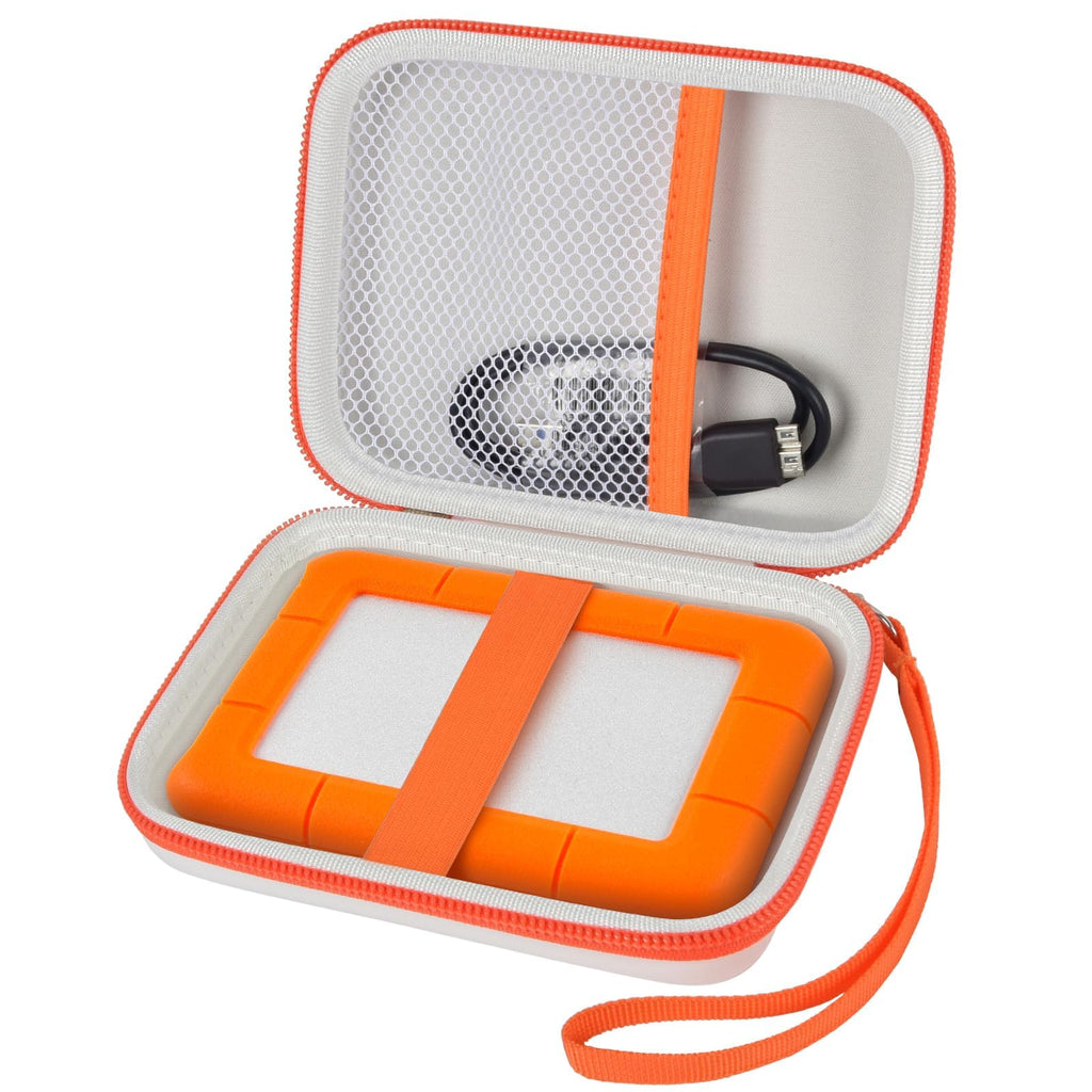 for LaCie Rugged Mini Hard Drive Case | ALKOO – White – protective case product view