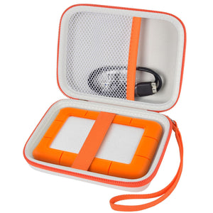 for LaCie Rugged Mini Hard Drive Case | ALKOO – White – protective case product view