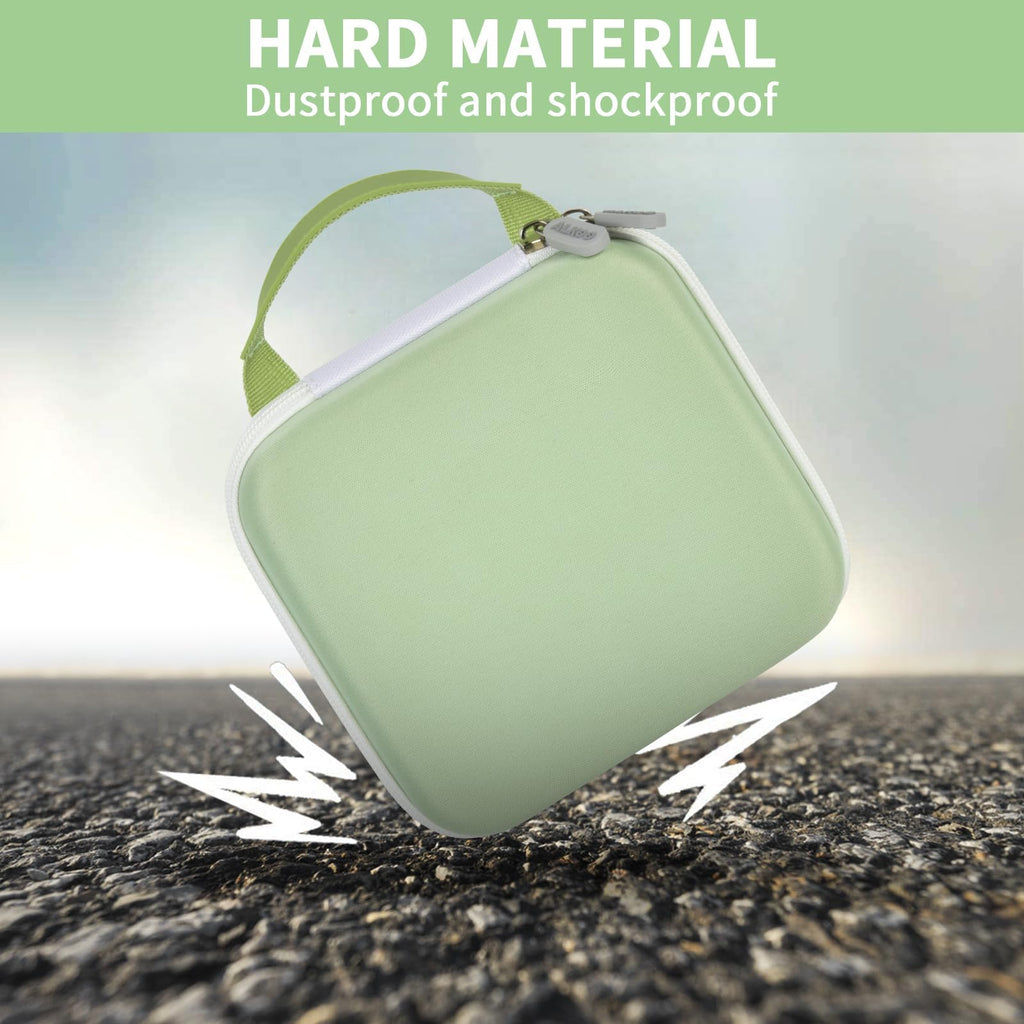 Light green for NIIMBOT printer case demonstrating dustproof and shockproof hard-shell protection