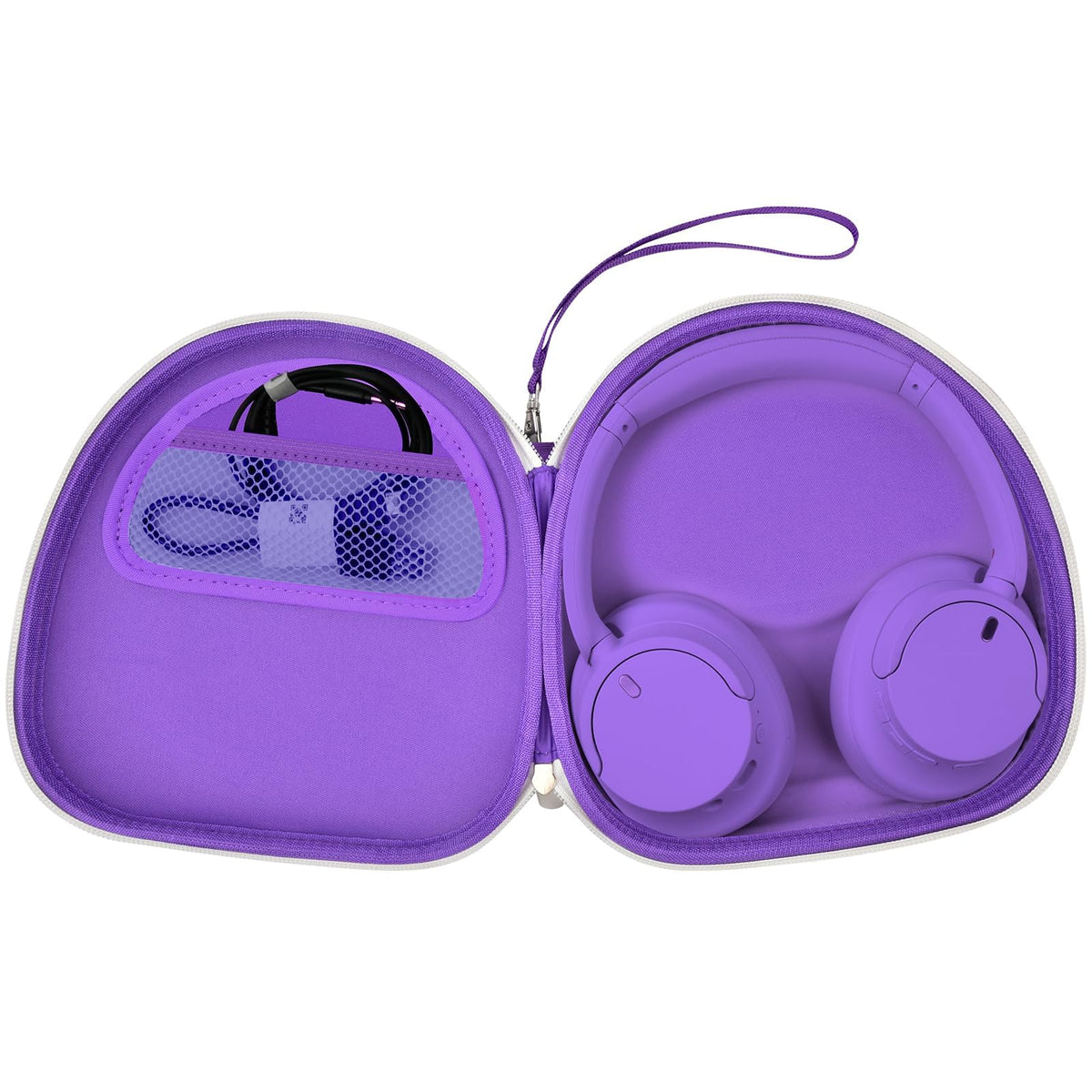 for Sony & for JBL Wireless Headphone Case | ALKOO – Purple – protective case product view