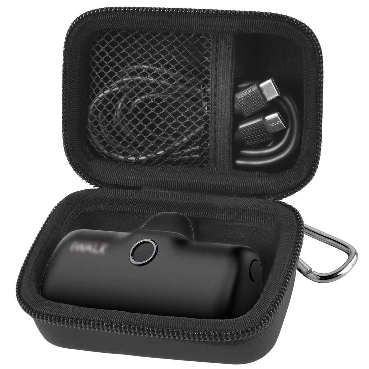 Mini Power Bank Travel Case | ALKOO – Single / Black – protective case product view