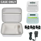 Open gray for P-touch label maker case with mesh pocket; case only