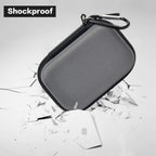 Gray for Crucial SSD case demonstrating shockproof and water-resistant protection