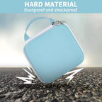 Light blue for NIIMBOT printer case demonstrating dustproof and shockproof hard-shell protection