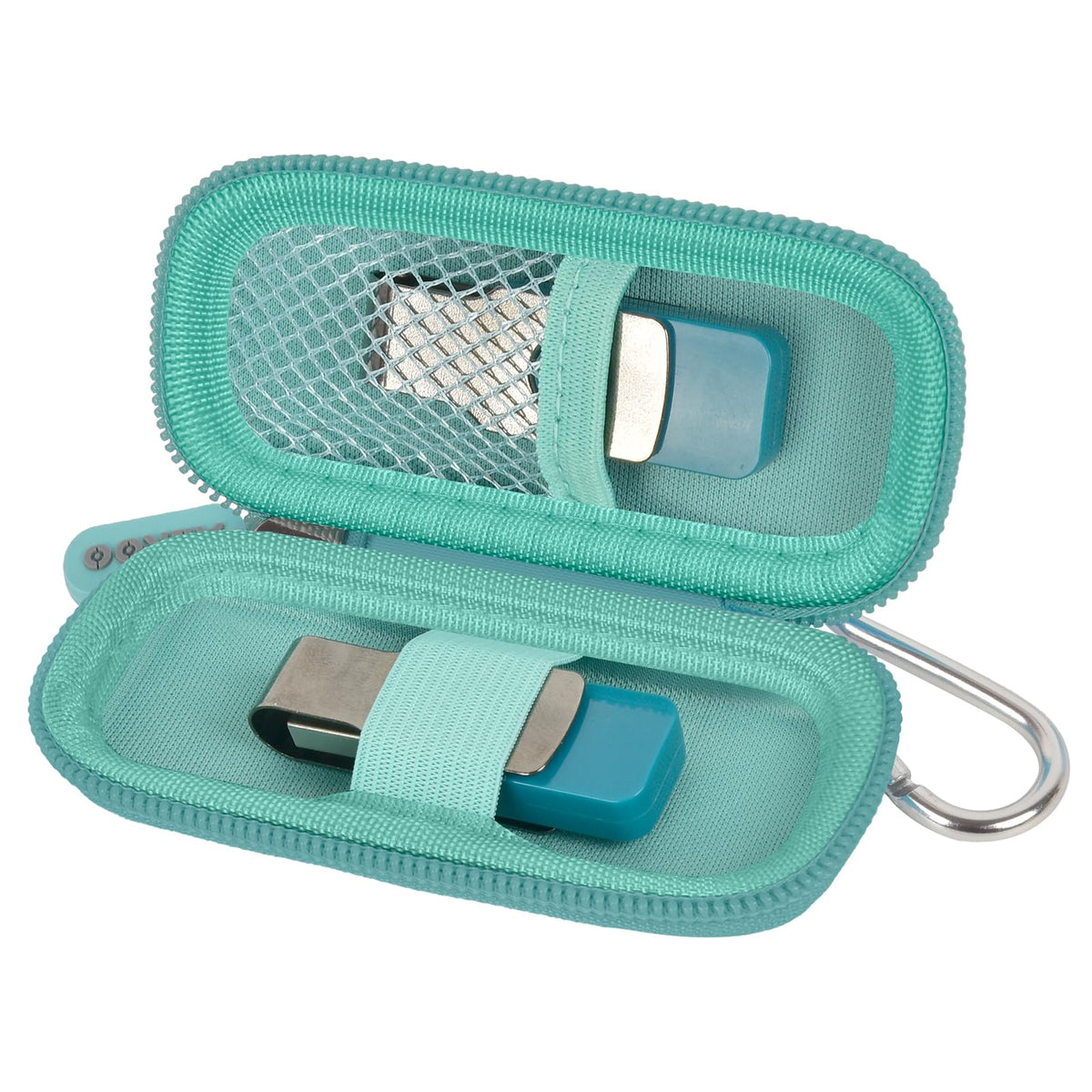 USB Flash Drive & SD Card Organizer | ALKOO – Mint – protective case product view