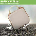 Beige for NIIMBOT printer case demonstrating dustproof and shockproof hard-shell protection