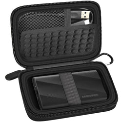 for Samsung T9 & T7 Portable SSD Case | ALKOO – Black – protective case product view