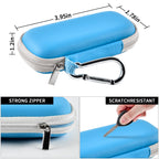 Blue for KardiaMobile case demonstrating flexible EVA impact and water-resistant protection