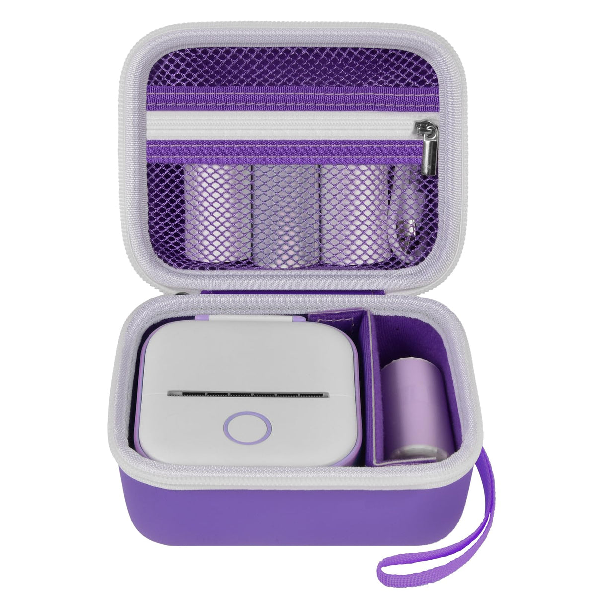 for Memoking T02 & for Phomemo M02 Case | ALKOO – Purple – protective case product view