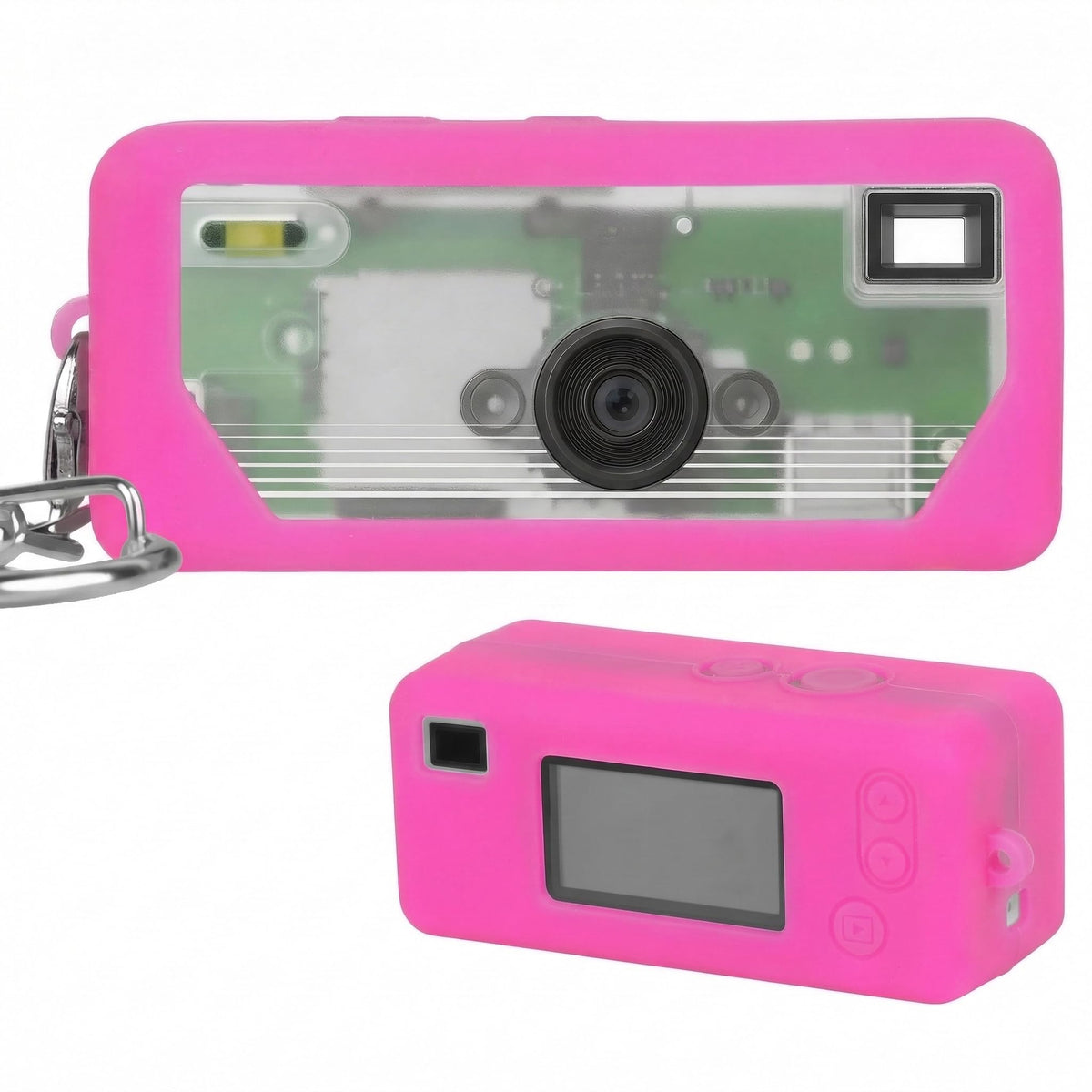 for Kodak Charmera Silicone Camera Case | ALKOO – Magenta – protective case product view