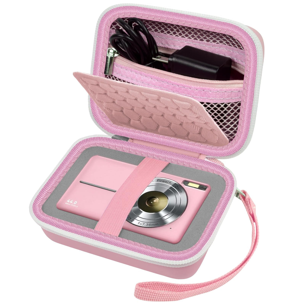 Camera Travel Case for Kodak, for Canon & for Sony – Pink – protective case product view