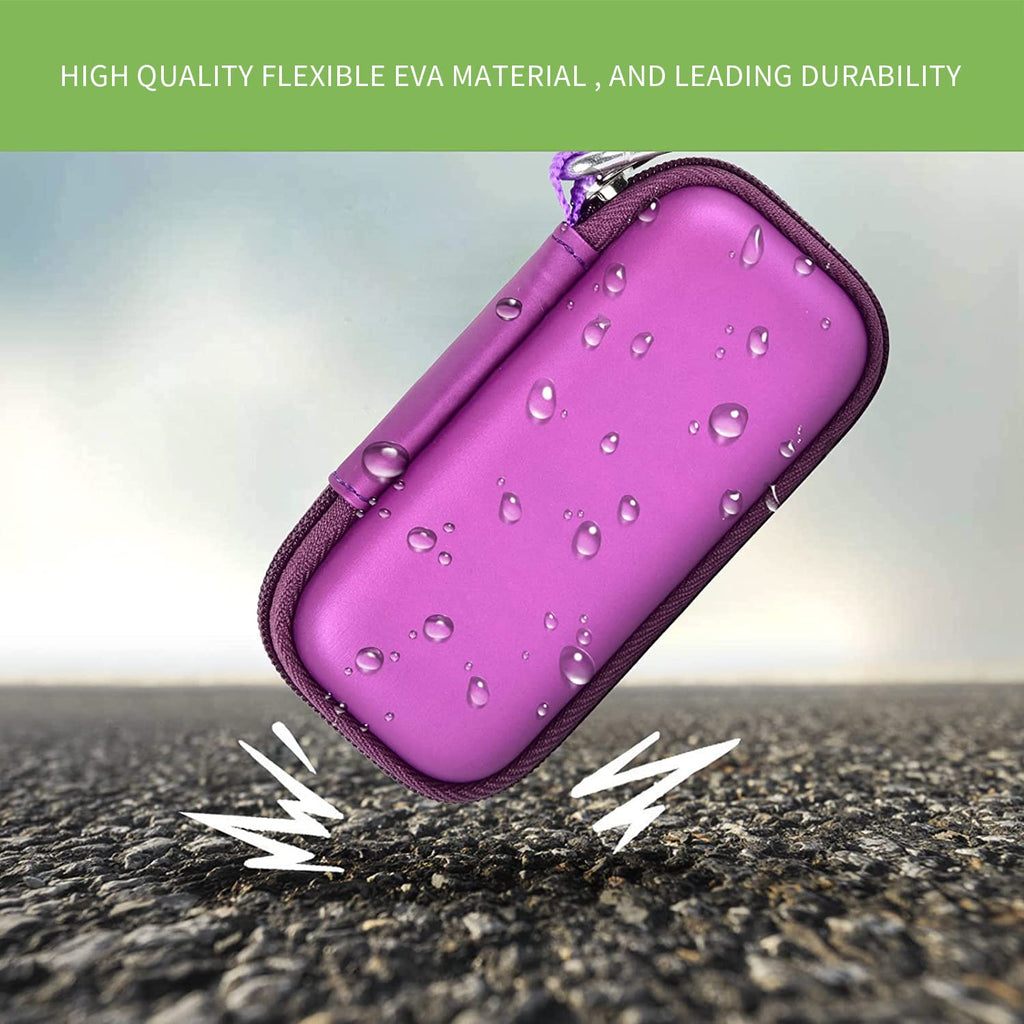 Purple for KardiaMobile case demonstrating flexible EVA impact and water-resistant protection