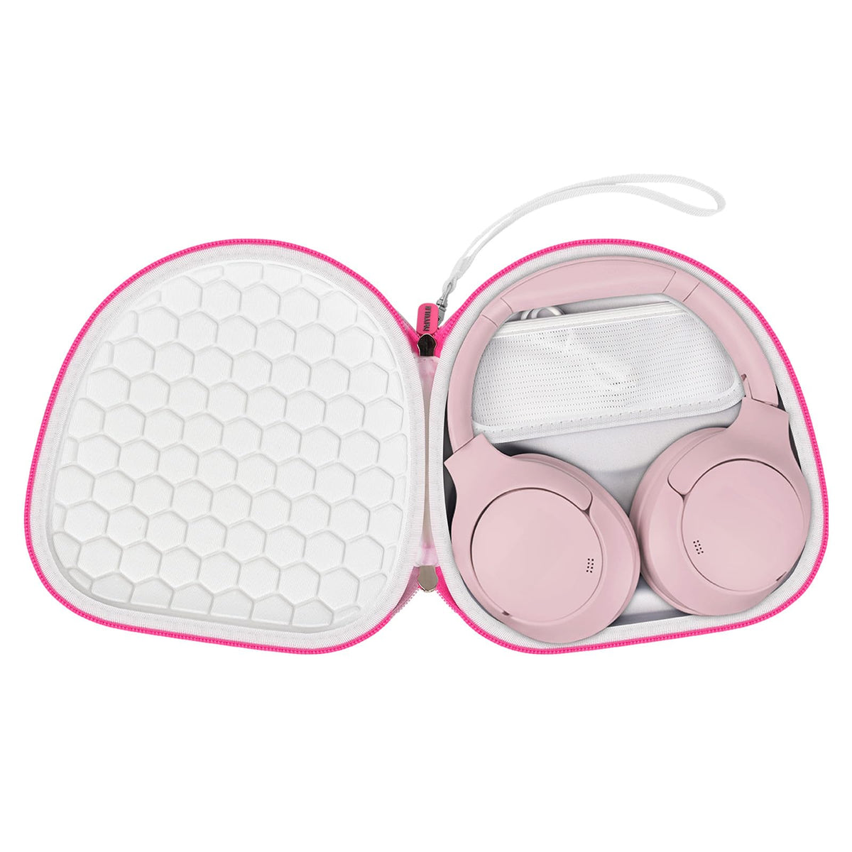 for Sony & for JBL Wireless Headphone Case | ALKOO – Bright Pink – protective case product view