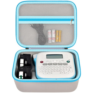 for Brother PT-N20 & PT-N25BT Travel Case | ALKOO – For PT-N20 / N25BT / N25BTV3, Light Gray – protective case product view