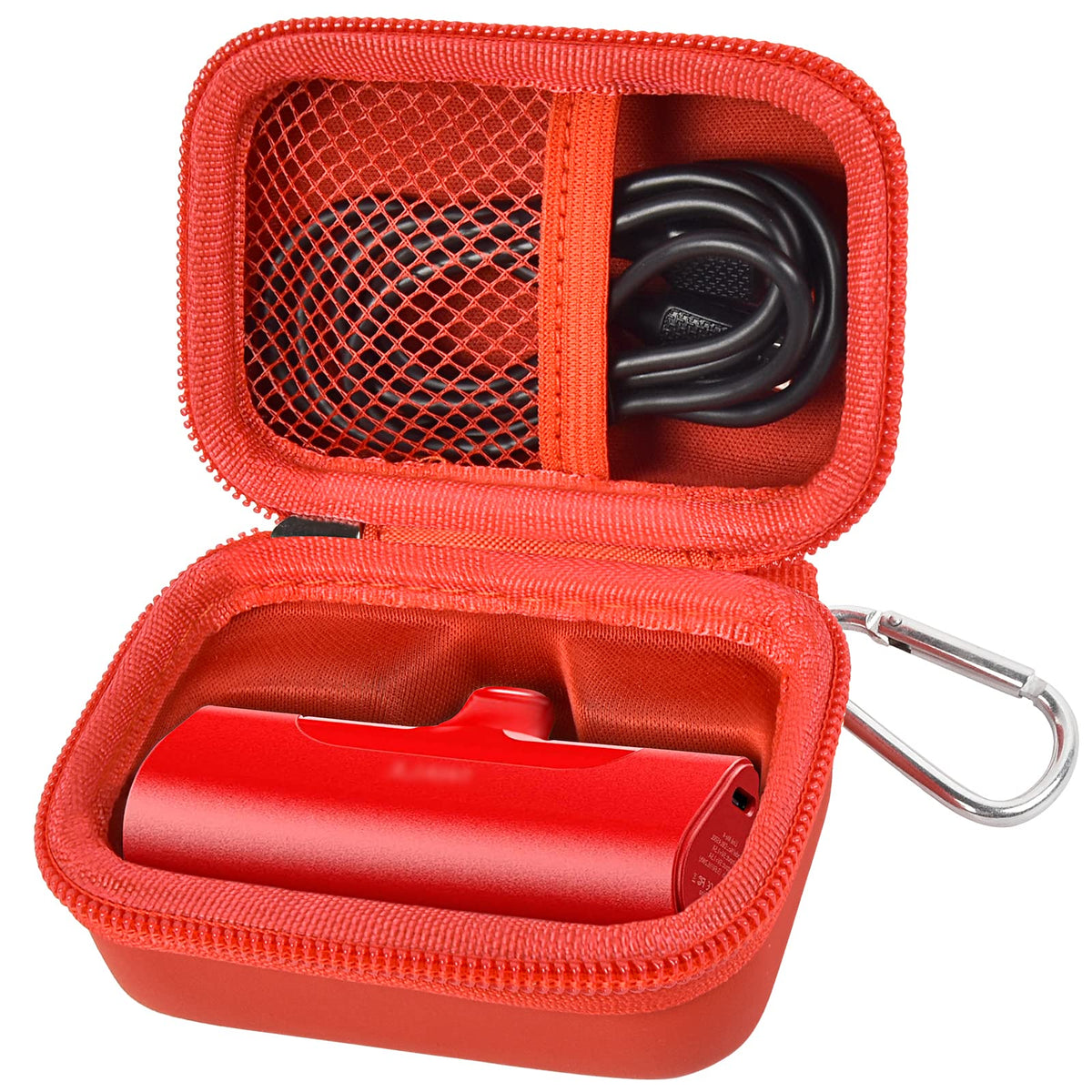 Mini Power Bank Travel Case | ALKOO – Single / Red – protective case product view