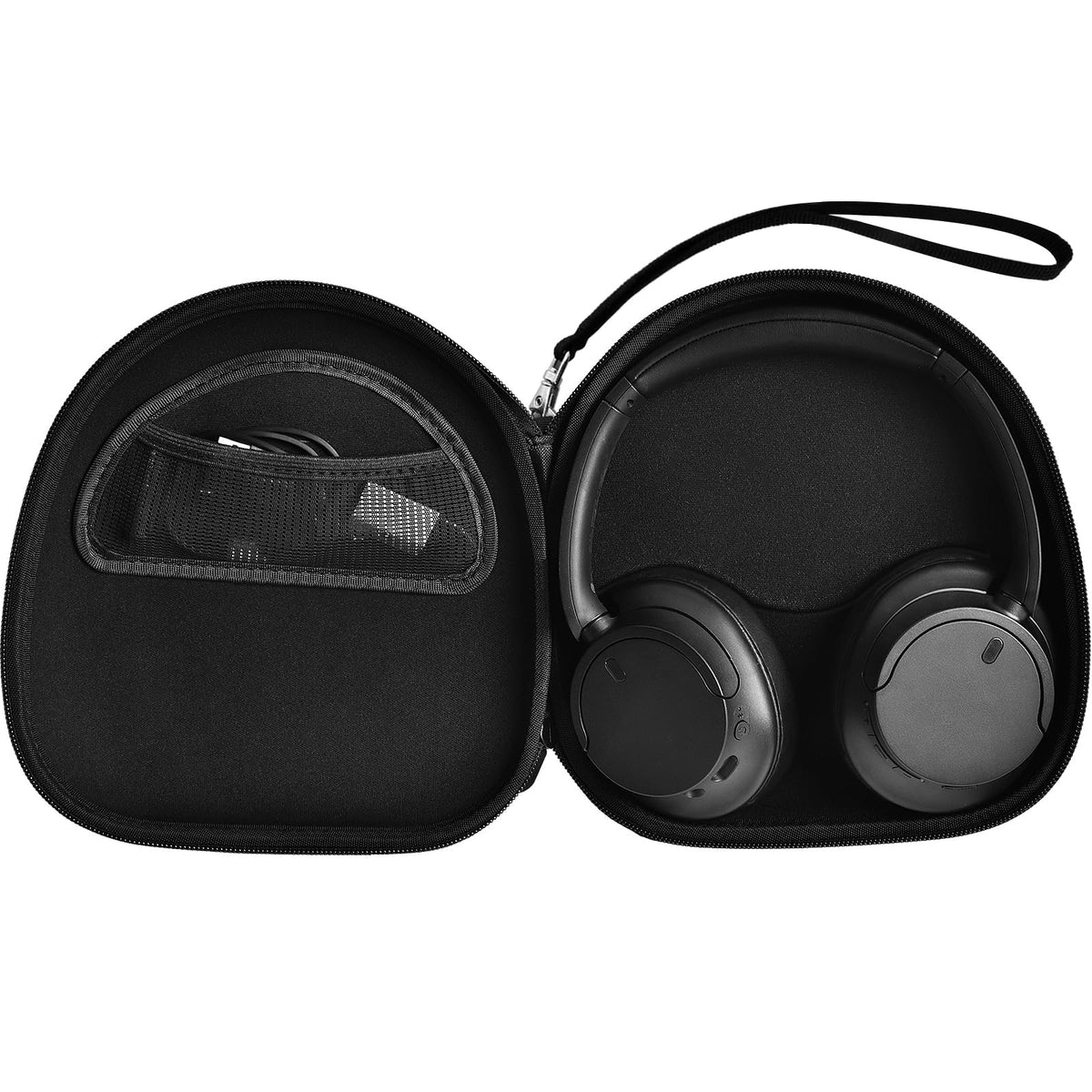for Sony & for JBL Wireless Headphone Case | ALKOO – Black – protective case product view