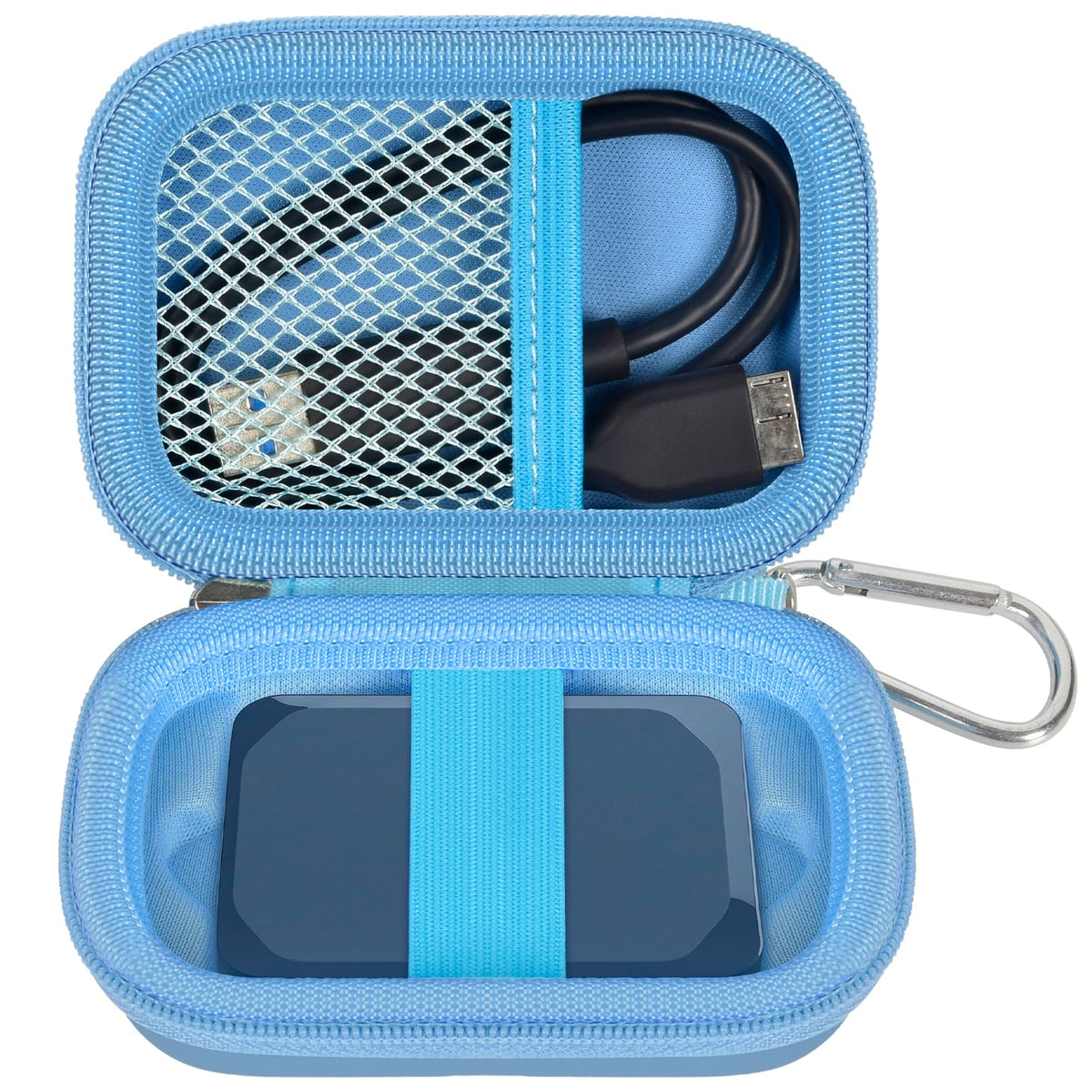 for Crucial X10 & X9 Pro Portable SSD Case – Sea blue – protective case product view