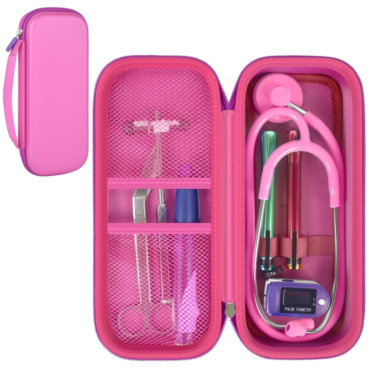 Stethoscope Case for Littmann, for MDF & for Omron | ALKOO – Light Purple – protective case product view