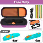 Open purple and orange for 3Doodler Start+ pen case with filament storage; case only