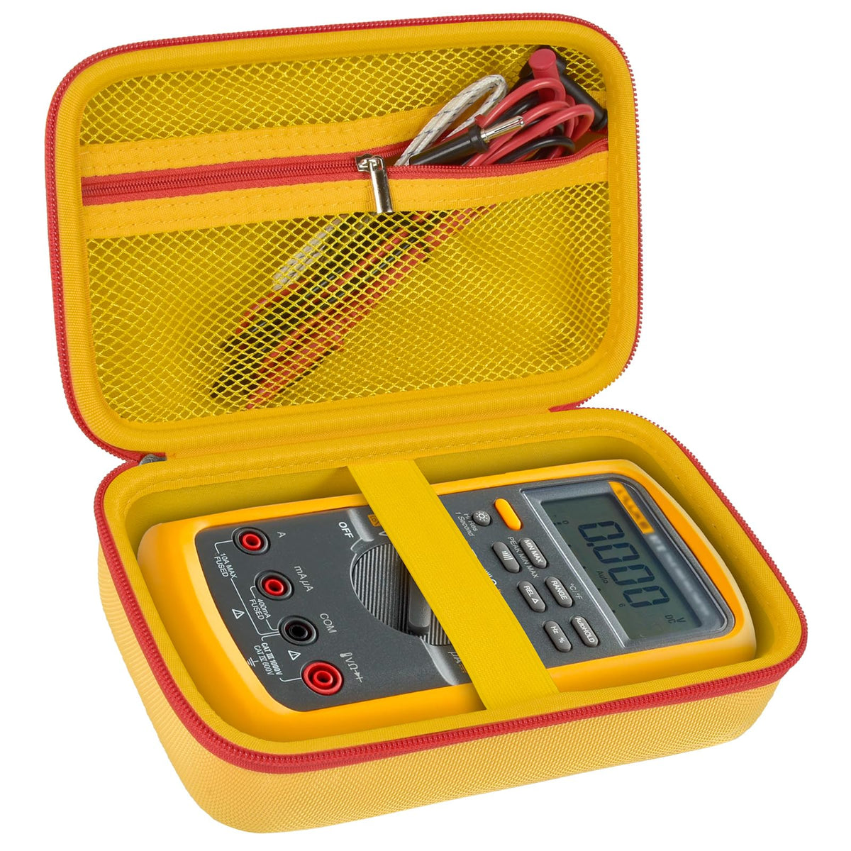 for Fluke Digital Multimeter Carrying Case | ALKOO – for 87v / Yellow – protective case product view