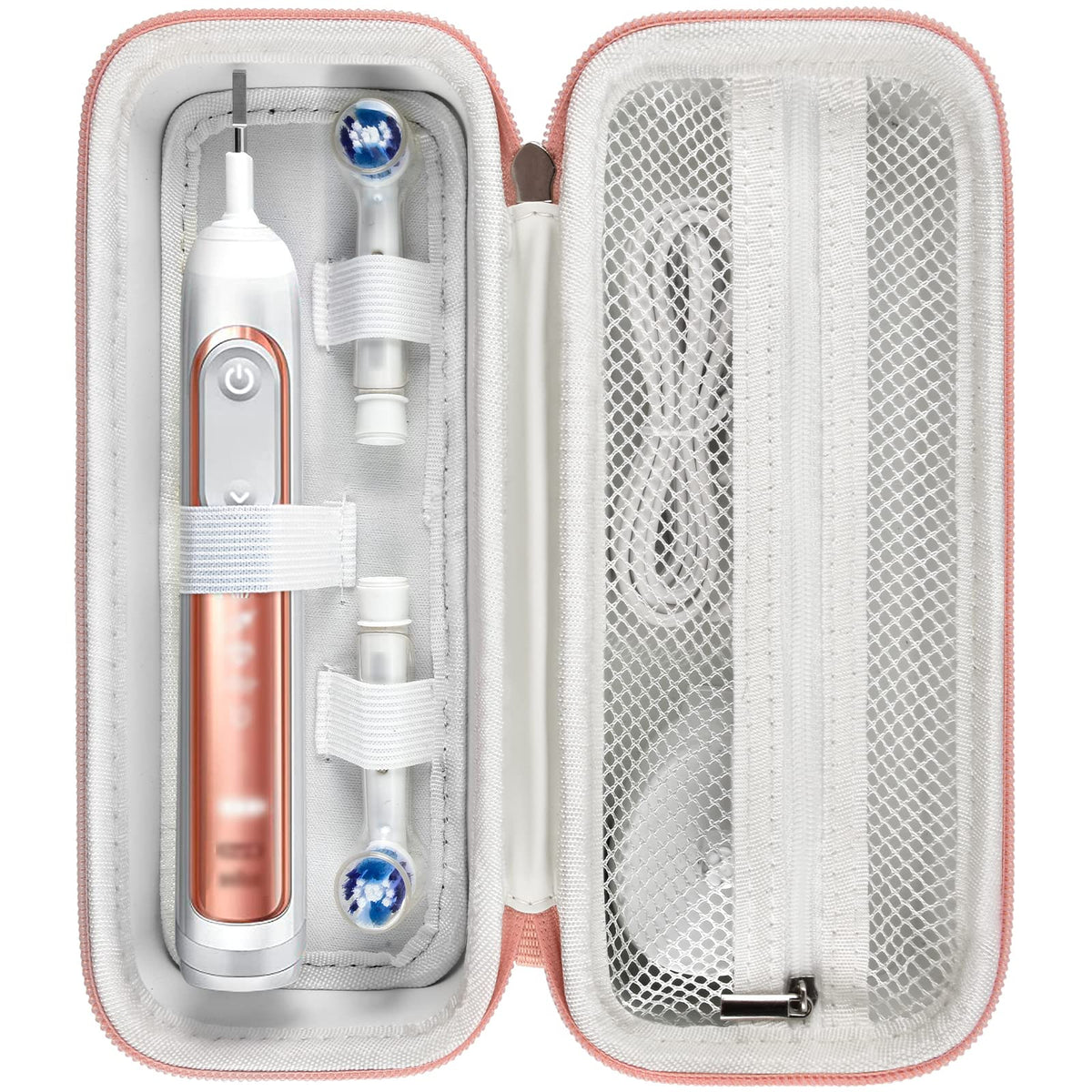 for Oral-B & Sonicare Toothbrush Travel Case – Regular Size / Gold – protective case product view