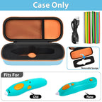 Open blue and orange for 3Doodler Start+ pen case with filament storage; case only