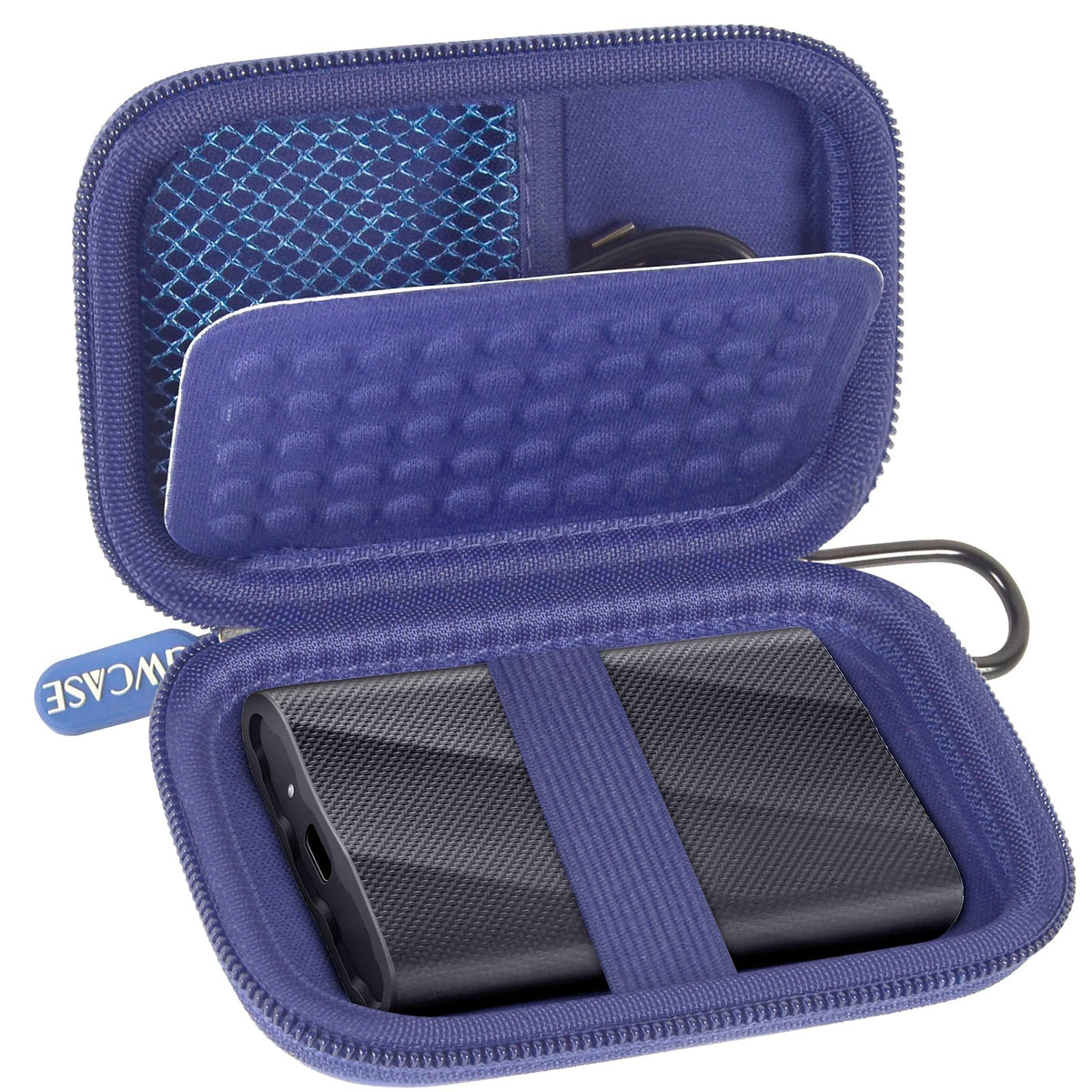 for Samsung T9 & T7 Portable SSD Case | ALKOO – Blue – protective case product view