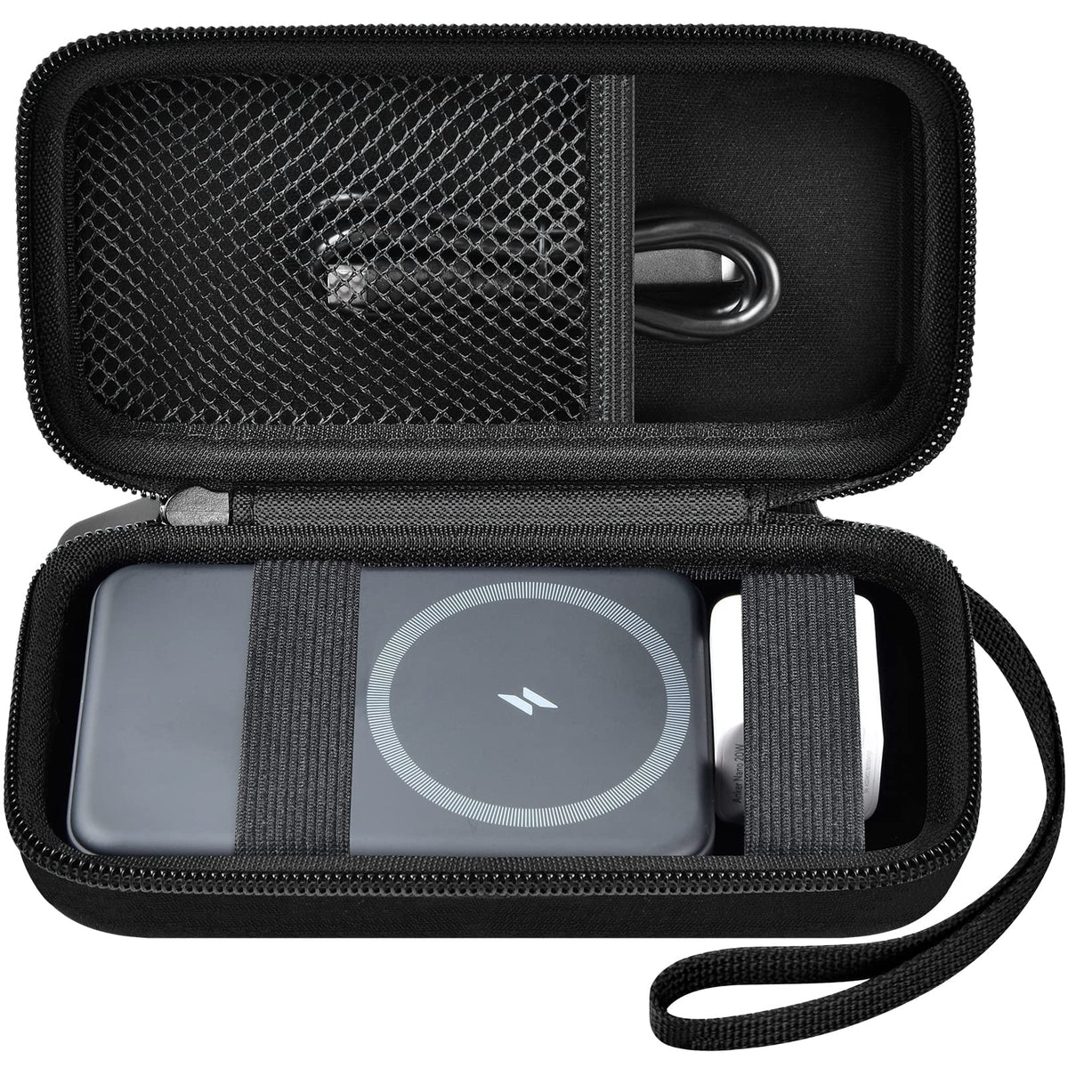 for Anker for MagSafe Power Bank Travel Case | ALKOO – Medium / Black – protective case product view