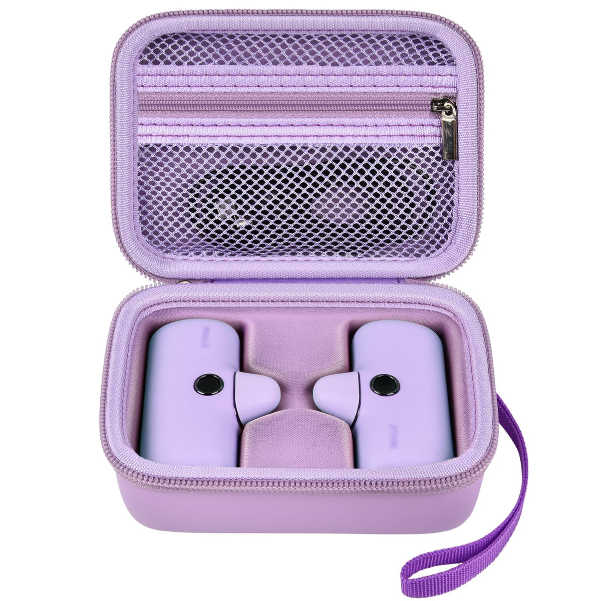 Mini Power Bank Travel Case | ALKOO – Double / Purple – protective case product view