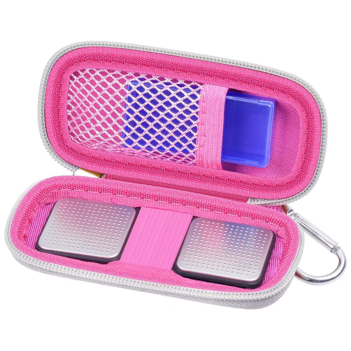 for KardiaMobile 6L Max Travel Case | ALKOO – Rose Red – protective case product view
