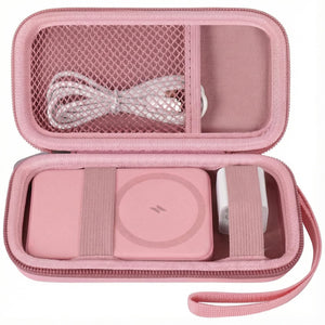 for Anker for MagSafe Power Bank Travel Case | ALKOO – Medium / Pink – protective case product view