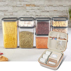 Open beige for NIIMBOT label maker case organizing a printer and accessories in a kitchen