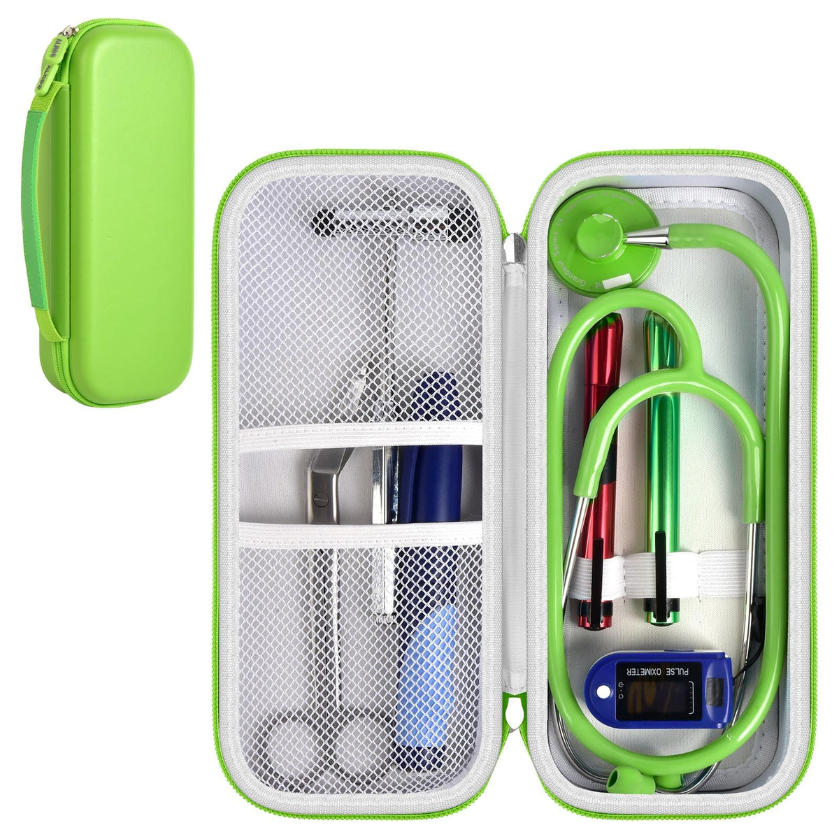 Stethoscope Case for Littmann, for MDF & for Omron | ALKOO – Light Green – protective case product view