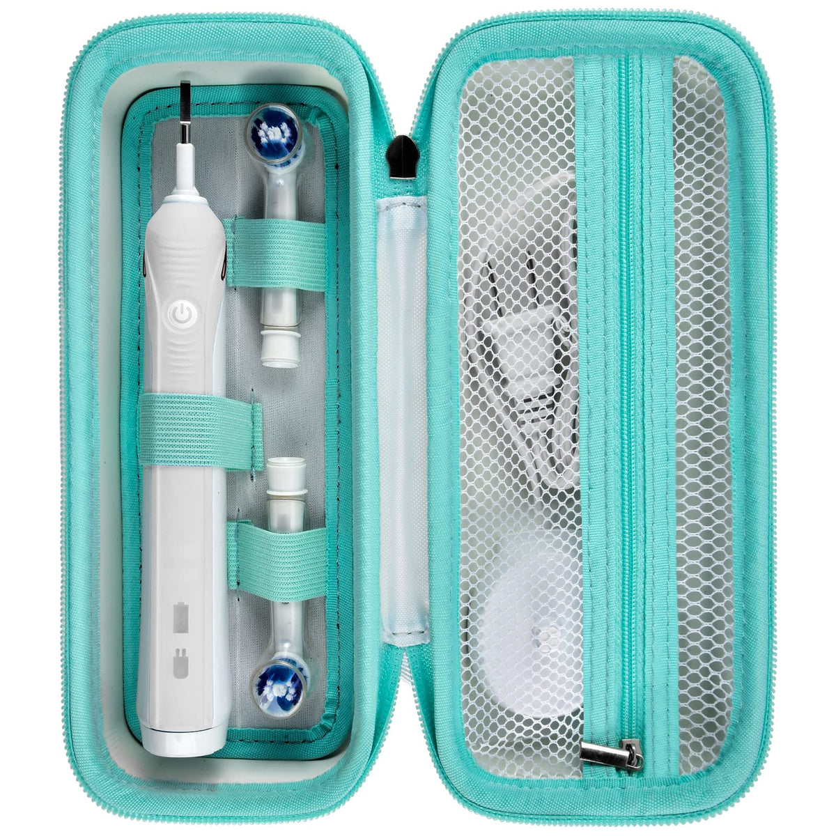 for Oral-B & Sonicare Toothbrush Travel Case – Regular Size / White – protective case product view