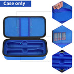 Blue for JBL wireless microphone case dimensions with dual storage layout