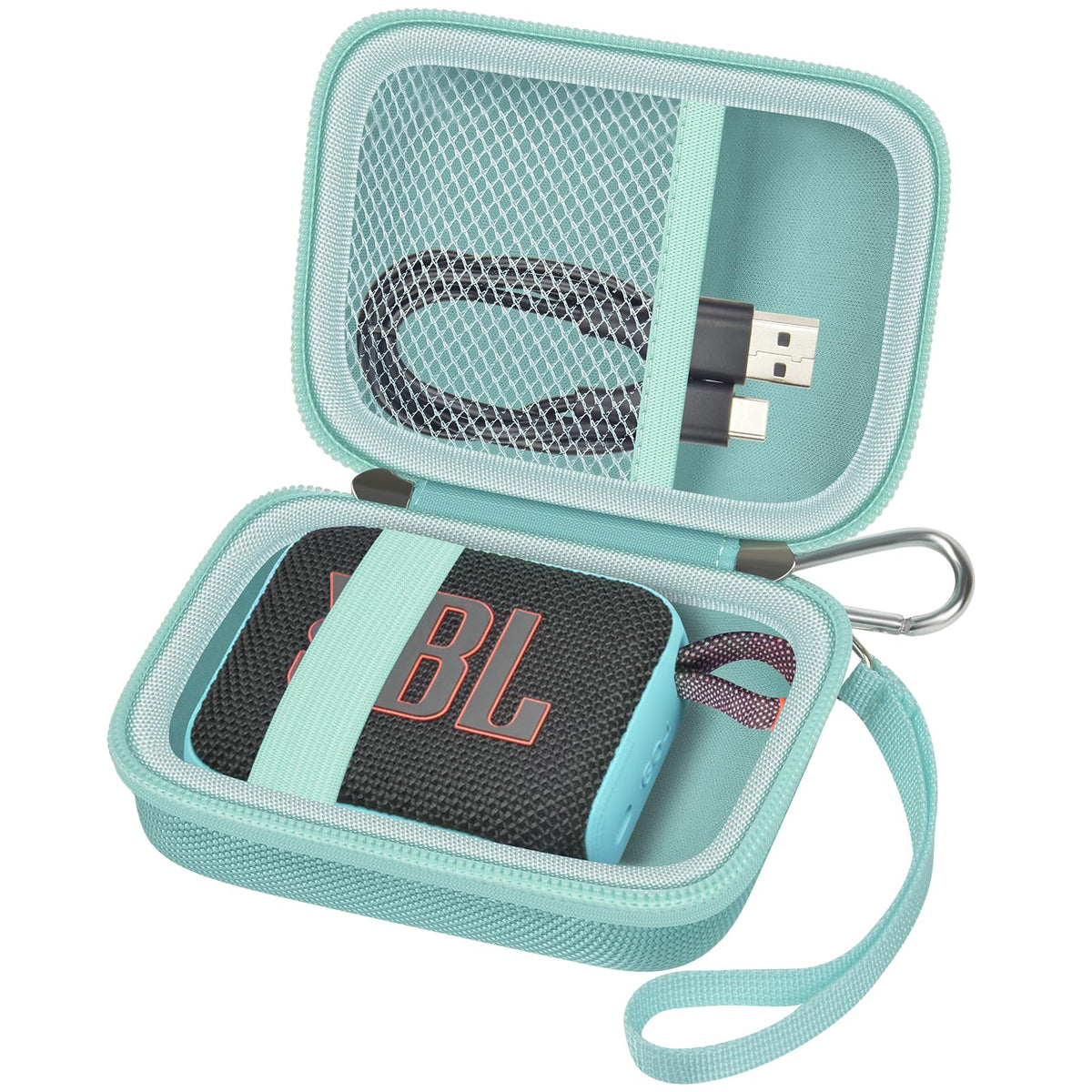for JBL Go 4, Go 3 & Go 2 Speaker Case | ALKOO – Mint – protective case product view